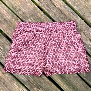 Cato Red Tribal Print Shorts